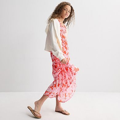 Girls 7-16 Speechless Floral Maxi Dress with Sunglasses
