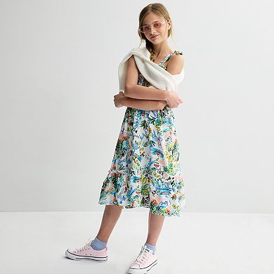 Girls 7-16 Speechless Tropical Printed Maxi Dress with Sunglasses