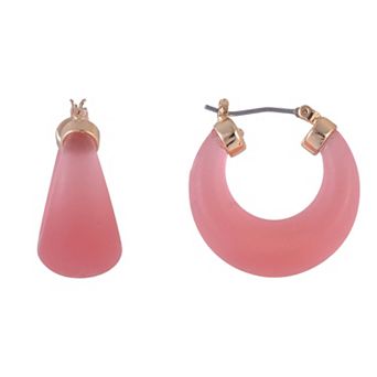 Emberly Gold Tone Hoop Earrings