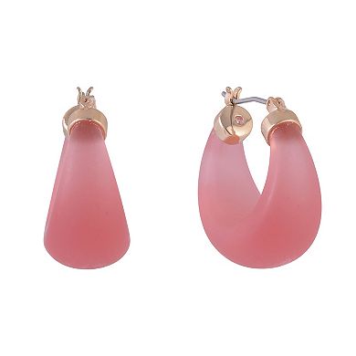 Emberly Gold Tone Hoop Earrings