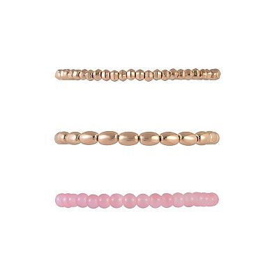 Emberly Beaded Stretch Bracelets Set of 5