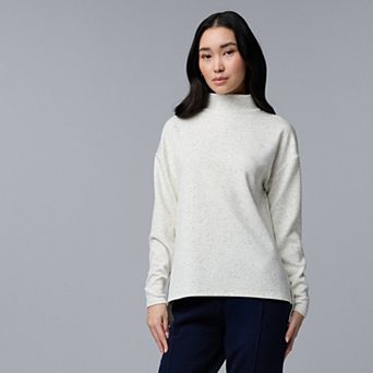 Petite Simply Vera Vera Wang Long Sleeve Turtleneck Top