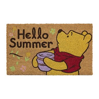 Disney's Winnie The Pooh Hello Summer Coir Door Mat 18" x 30"