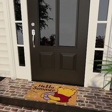 Disney's Winnie The Pooh Hello Summer Coir Door Mat 18" x 30"