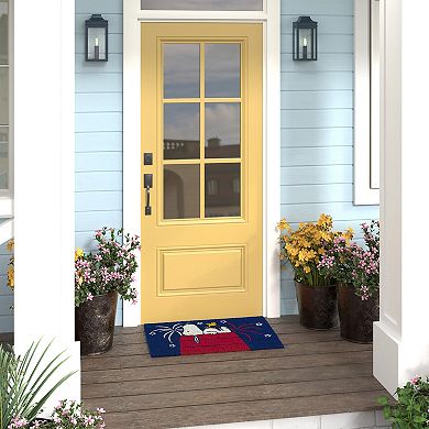 Peanuts Snoopy Fireworks Coir Door Mat 18" x 30"