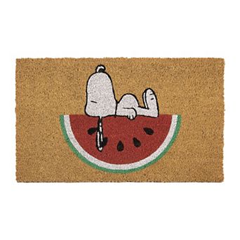 Peanuts Snoopy Watermelon Coir Door Mat 18" x 30"