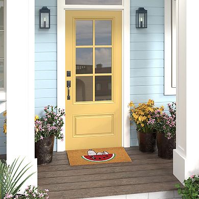 Peanuts Snoopy Watermelon Coir Door Mat 18" x 30"
