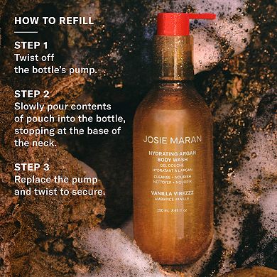 Vanilla Vibezzz - Hydrating + Cleansing Argan Refillable Body Wash