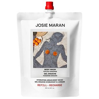 Josie Maran Topless Tangerine - Hydrating + Cleansing Argan Refillable Body Wash