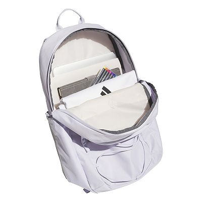 adidas core advantage backpack white  Fashion Zone Multiple zip pockets keep your gear separated adidas Amplifier Bungee Backpack