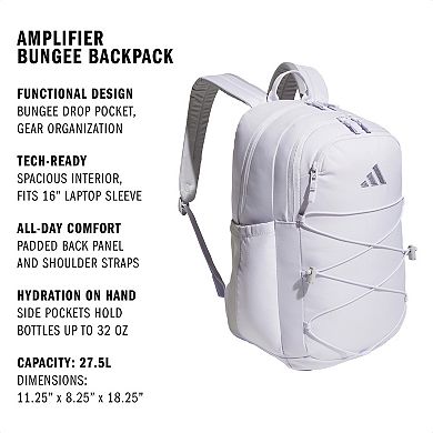 adidas Amplifier Bungee Backpack with Multiple Compartments