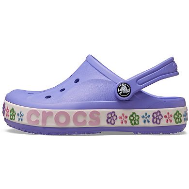 Crocs Bayaband Flower Band Little Kids Slip-On Clogs