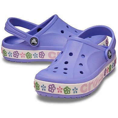 Crocs Bayaband Flower Band Little Kids Slip-On Clogs