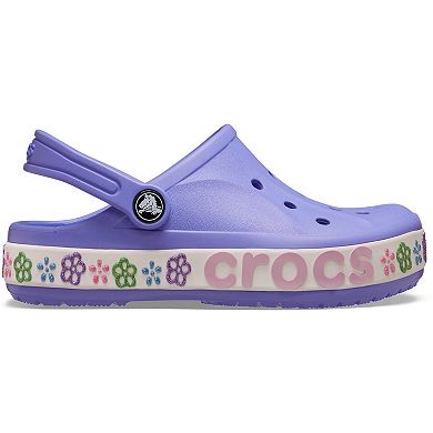 Crocs Bayaband Flower Band Little Kids Slip-On Clogs