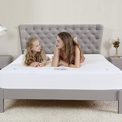 Dual Control Mattress, Plush Coral Fleece Electric Blanket with 4 Temp Settings & 10H Auto Shut-Off