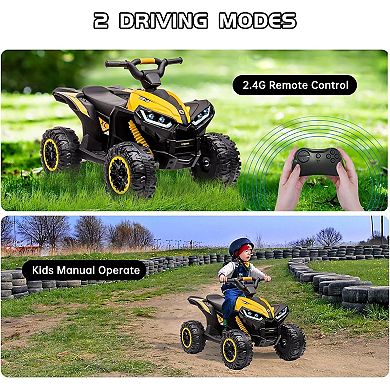 12V Kids Electric Truck with Parent Remote Control, Shock Absorbers for Smooth Ride, Music Player