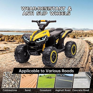 12V Kids Electric Truck with Parent Remote Control, Shock Absorbers for Smooth Ride, Music Player