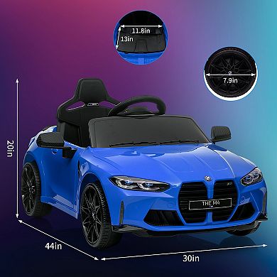 12V Kids Ride On Car，Licensed BMW M4, Electric Powered Vehicle Car
