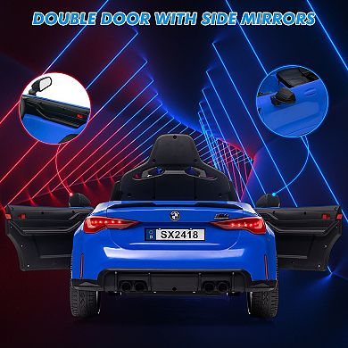 12V Kids Ride On Car，Licensed BMW M4, Electric Powered Vehicle Car