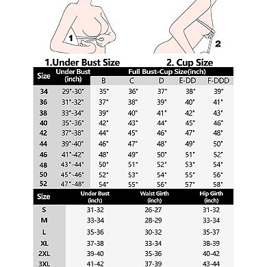 3 Packs Women's Front Closure Push Up Wirefree Wide Straps U Back Tank Bras