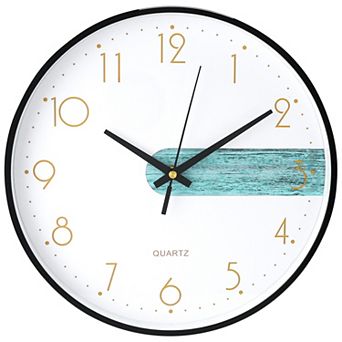 Wall Clock, Silent Non Ticking Battery Operated Modern Clocks for Office, Home 8"