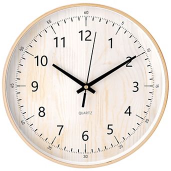 Wall Clock, Silent Non Ticking Battery Operated Modern Clocks for Office, Home 8"