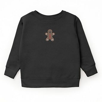 Embroidered Gingerbread Man - Youth Graphic Sweatshirt