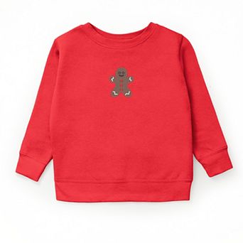 Embroidered Gingerbread Man - Youth Graphic Sweatshirt