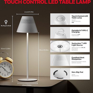 Honeywell M1 Sunturalux Cordless Table Lamp 5200mAh 4-Color Dimmable Portable Night Light