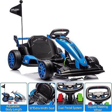 24V Ride On Go Kart, 7Ah Battery Two 200W Motors