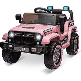 12V Kids Electric Truck with Parent Remote & 3 Speeds, Spring Suspension for Safe Rides, LED &Music