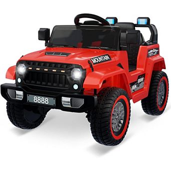 12V Kids Electric Truck with Parent Remote & 3 Speeds, Spring Suspension for Safe Rides, LED &Music