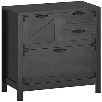 HOMCOM 4 Drawer File Cabinet Filing Cabinet for Letter/A4/Legal Files