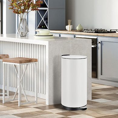 Fancihabor 30 Liter Stainless Steel Kitchen Trash Can with Lid