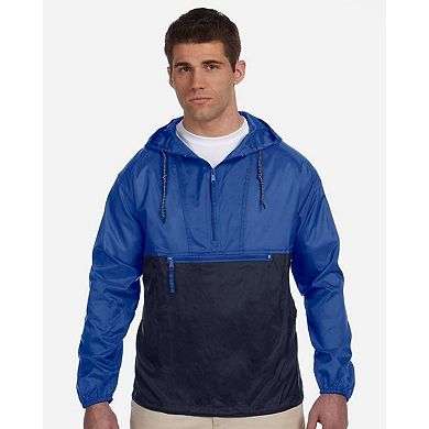 Harriton Packable Hooded Nylon Jacket