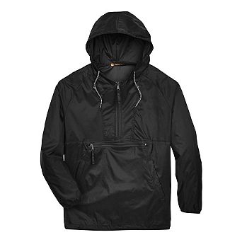 Harriton Packable Hooded Nylon Jacket