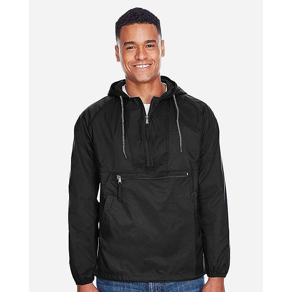 Harriton Packable Hooded Nylon Jacket