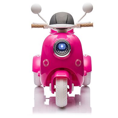 Whisen 12V Two-Seater Kids Electric Ride-On Trike with Storage and Safety Features