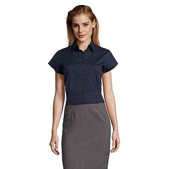 SOLS Womens/Ladies Excess Stretch Short-Sleeved Blouse