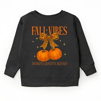 Coquette Thankful Grateful Blessed - Youth Graphic Sweatshirt
