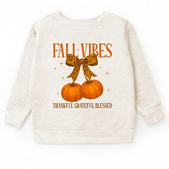 Coquette Thankful Grateful Blessed - Youth Graphic Sweatshirt