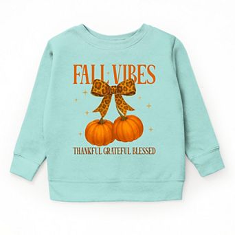 Coquette Thankful Grateful Blessed - Youth Graphic Sweatshirt