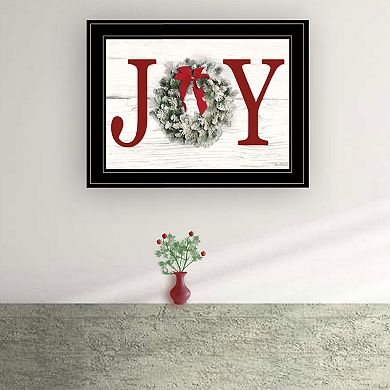LOVMOR Christmas Joy Lori Deiter Ready to Hang Framed Print Black Frame