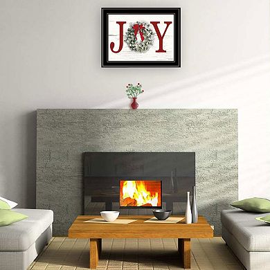 LOVMOR Christmas Joy Lori Deiter Ready to Hang Framed Print Black Frame