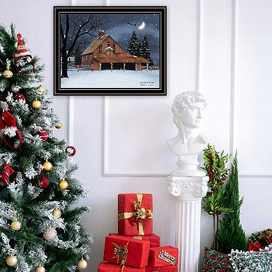 LOVMOR Decor 4U Night Before Christmas Black Framed Wall Art Billy Jacobs
