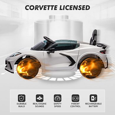 Kids Ride on Car Licensed Corvette Battery Powered Car