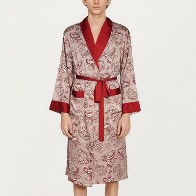 silk paisley dressing gown Lightweight Dressing Gown