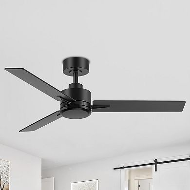 48-in fan, no light, 5-in downrod, 6-speed settings, remote
