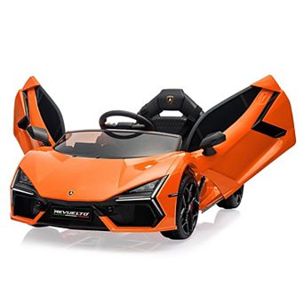 12V Kids Lamborghini Revuelto Ride-On Car, Remote Control, LED Lights, 2-Speed, Slow Start Function