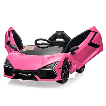 12V Kids Lamborghini Revuelto Ride-On Car, Remote Control, LED Lights, 2-Speed, Slow Start Function